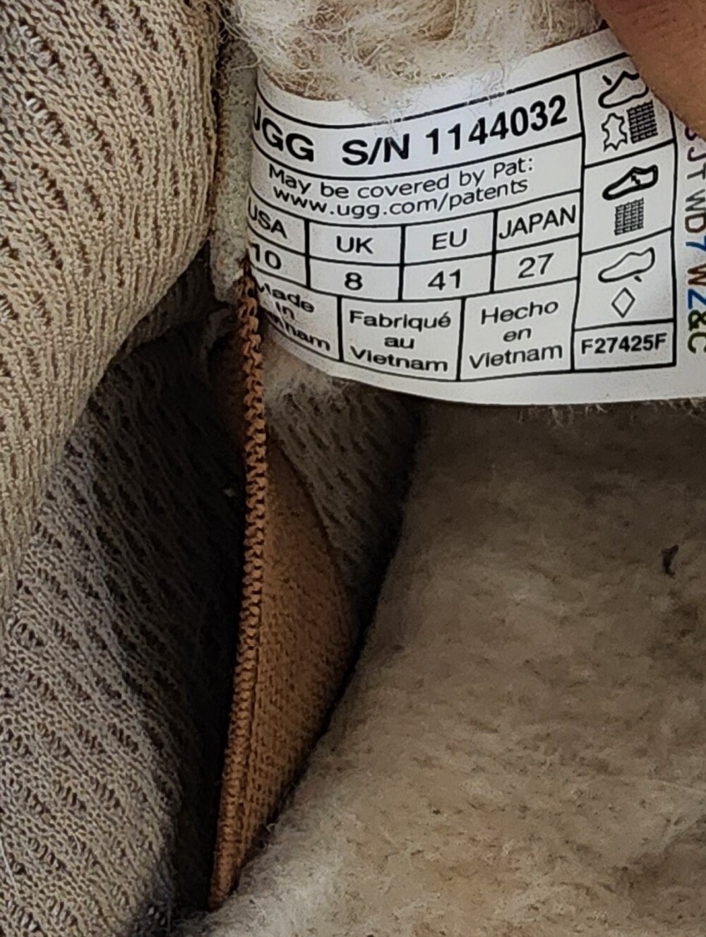 Uggs Lowmel Tan Suede Shearling Lined Sneakers - Picture 13 of 15